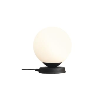 BALL M - Lampe de table en métal noir
