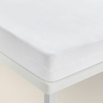 Essential - Funda colchón de rizo impermeable antiácaros 90x190cm