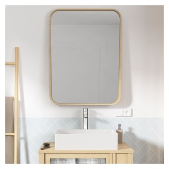 Marius - Miroir rectangulaire chêne 60 x 80 cm