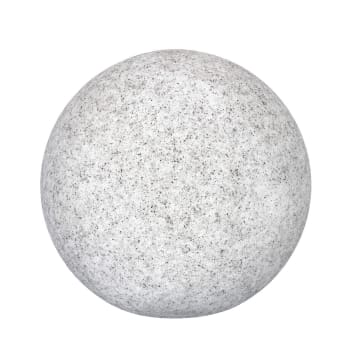 Lámpara exterior Sphere de granito gris de Ø 40x40 cm