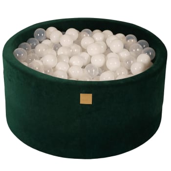 Verde oscuro piscina de bolas: Blanco/Transparente H40cm