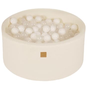 Boucle Blanc Piscine à balles: Blanc/Transparent H40cm