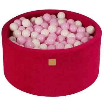 Magenta Ball Pit: Bianco/Rosa pastello H40cm