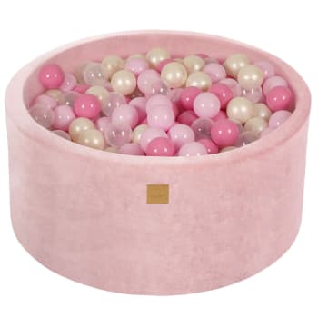 Rose Ball pit Rosa pastello e chiaro/Trasparente/Perla bianca H40cm
