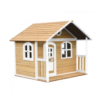 Maison en bois  marron et blanc pour enfants