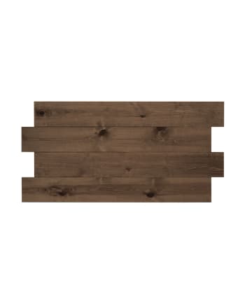 Flandes iii - Cabecero de madera maciza asimétrico tono nogal 200x80cm