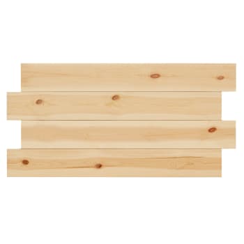 Flandes iii - Tête de lit en bois de pin naturelle 160x80cm