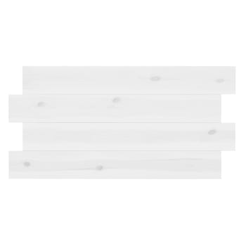 Flandes iii - Cabecero de madera maciza en tono blanco de 160x80cm