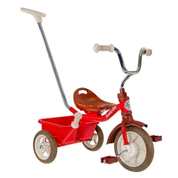 Tricycle rouge canne et benne