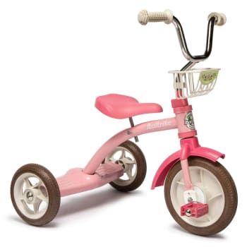 Tricycle fille rétro rose