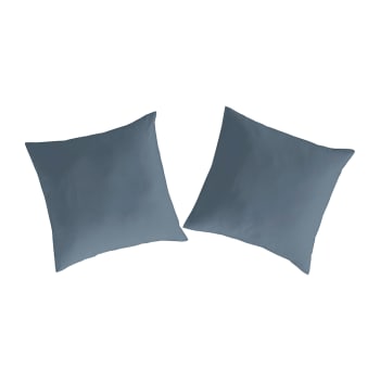 Funda De Almohada De Algodón Egipcio 65x65 Cm - Azul Marino Oscuro, Cremallera OcultaLujo Hotelero