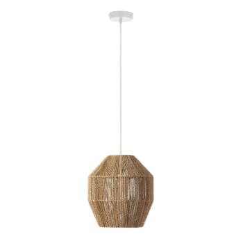 ISHI - Lampada da soffitto in corda intrecciata, diametro 30 cm