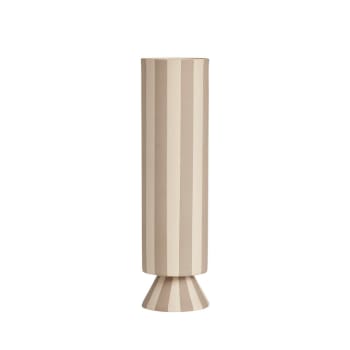 Toppu - Vase gris en grès Ø8,5xH31cm