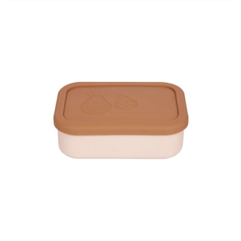 Yummy - Boîte à déjeuner rose en silicone H5,8x17,3x12,4cm