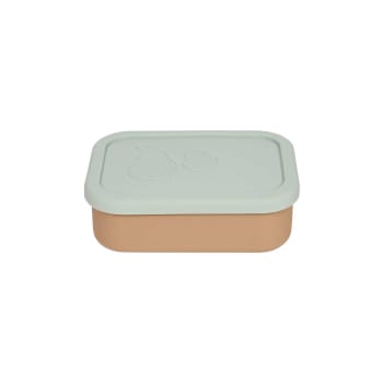 Yummy - Boîte à déjeuner marron en silicone H5,8x17,3x12,4cm
