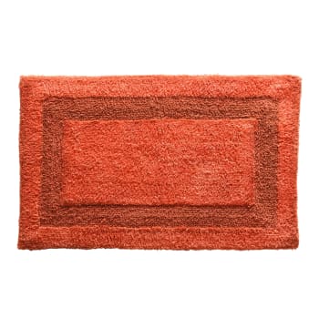POSITAP - Tapis de bain orange 60x100 en coton