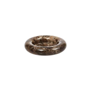 Savi - Savi-Marmor-Kerzenhalter Braun aus Marmor Ø13,8xH3cm