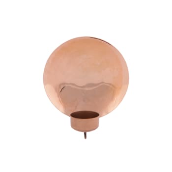 Applique Da Parete Portacandele In Metallo Traforato – Dorato, 16x8x5 Cm, Elegante E Romantica