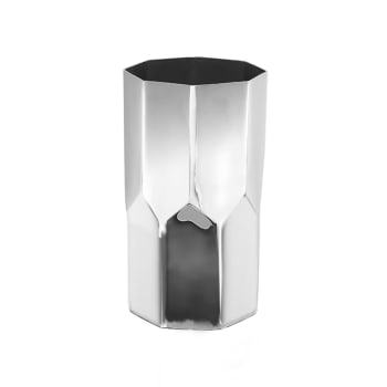 Icing - Vase décoratif en aluminium argenté H23