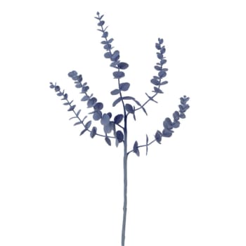 Follaje artificial eucalipto efecto velloso azul h73