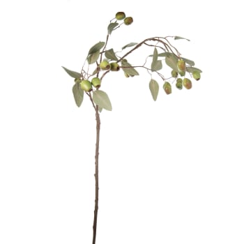 Feuillage eucalyptus artificiel avec graines vert H71
