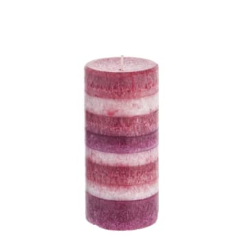 Multi - Bougie parfumée cylindrique rose H15