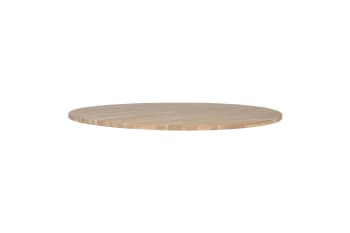 Tablo - Runde Holztischplatte, beige
