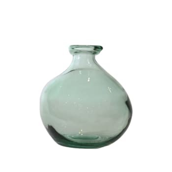 Scandic - Vase en verre recyclé Vert d'Eau 18 cm