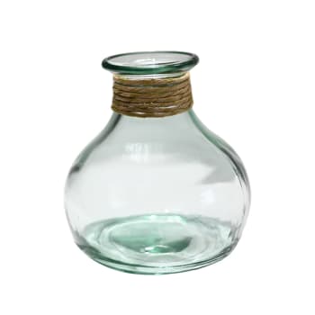 Miramar - Vase en verre recyclé Transparent 21 cm