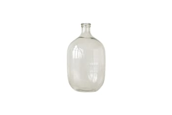Turny - Botella de vidrio transparente