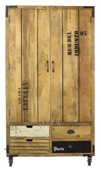 ARMARIO BOTELLERO - Armario botellero industrial de madera