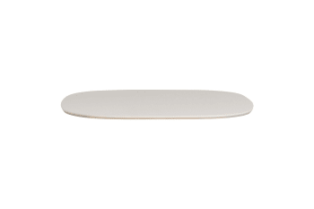 Tablo - Piano da tavolo in frassino bianco sporco 130x130