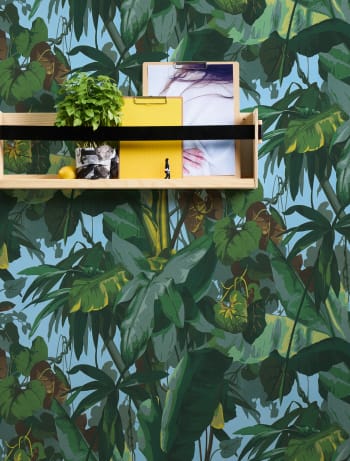 Dschungeltapete, grün, 10,05 m x 0,53 m MY HOME MY SPA | Maisons du Monde