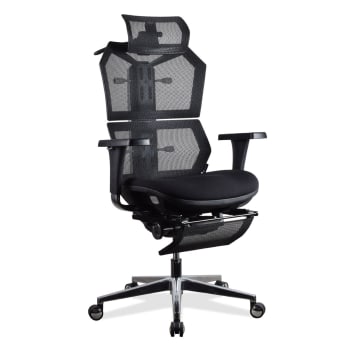 VERTEX - Chaise ergonomique de bureau noire