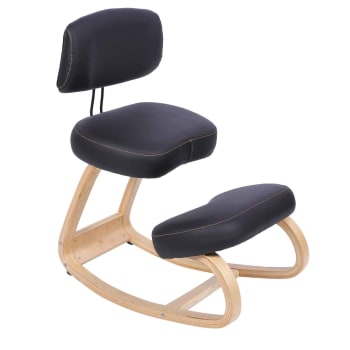 MOOVE - Chaise assis genoux ergonomique noire