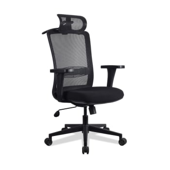 LAMA - Chaise ergonomique de bureau noire