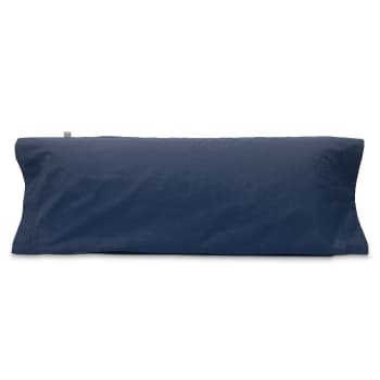 CASUAL TO - Funda de almohada 100% algodón 45x110 cm azul