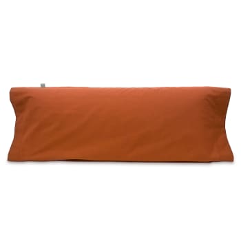 CASUAL TO - Taie d'oreiller en coton 100% 45x110 cm orange foncé