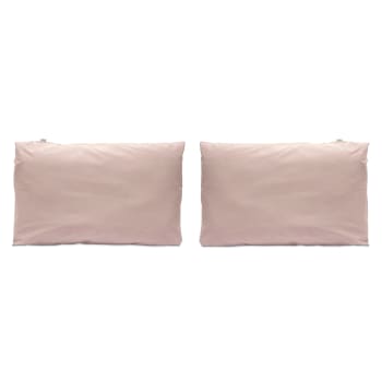 CASUAL TO - 2 fundas de almohada de algodón 50x75 cm rosa