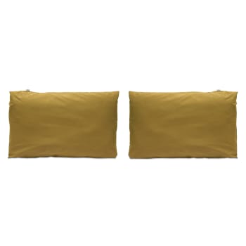 Taies D'Oreiller Satin 50x70 Cm Lot De 2 - Simili Soie - Certifié Oeko-Tex - Hypoallergénique - Plusieurs Couleurs