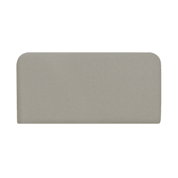 Lena - Cabecero tapizado de algodón en color gris de 150x80cm