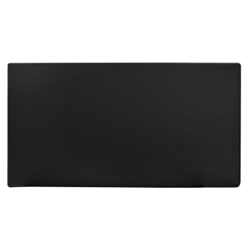 Cabecero tapizado de polipiel liso en color negro de 150x80cm