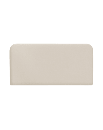 Lena - Testata del letto imbottita in cotone beige 200x80cm