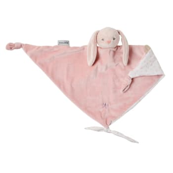 Doudou bébé lapin en coton rose BIRD SONG