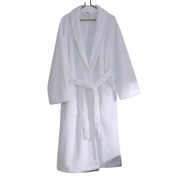 BIEN ETRE - Peignoir en microfibre et coton blanc taille XL