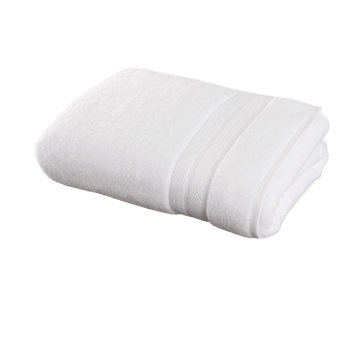 RIVIERA - Drap de bain en coton blanc 70x140 cm