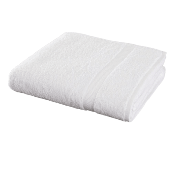 LUXE - Maxi drap de bain en coton blanc 100x150 cm