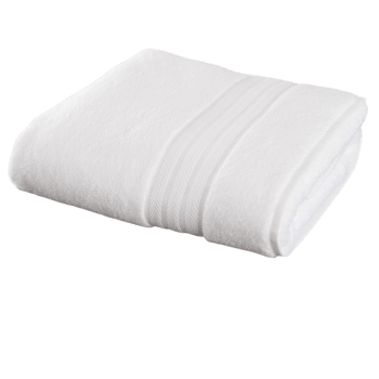 RIVIERA - Maxi drap de bain en coton blanc 100x150 cm