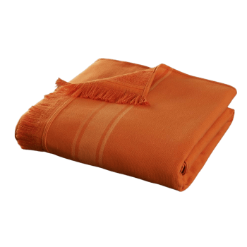 AGADIR - Fouta en coton orange 90x200 cm