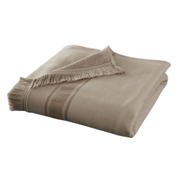AGADIR - Fouta en coton marron 90x200 cm